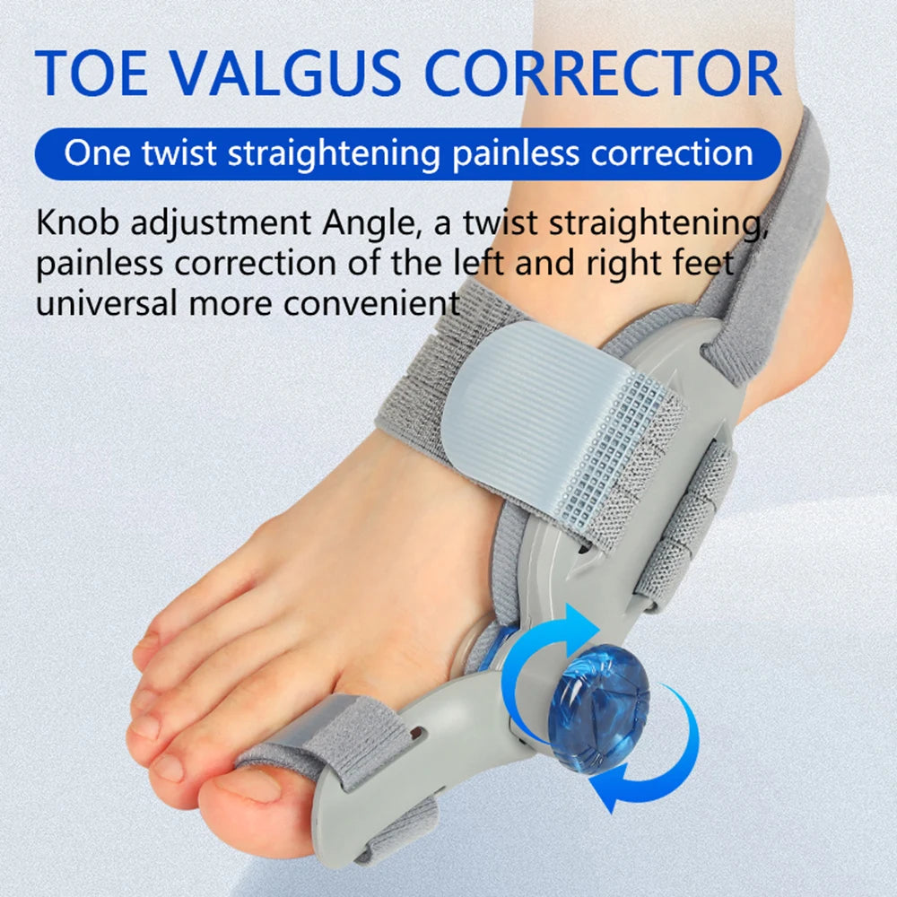 US Stock Bunion Corrector Foot Hallux Valgus Braces Rotatable Toe Separator Straightener Adjustable Pedicure Finger Corrector
