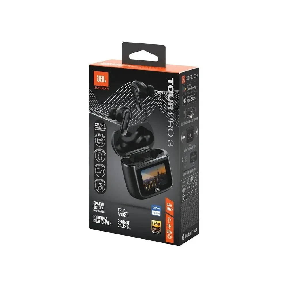 JBL Tour Pro 3 True Wireless Bluetooth Earphones Stereo Headphones with Smart LCD Screen JBL Tour Pro 3