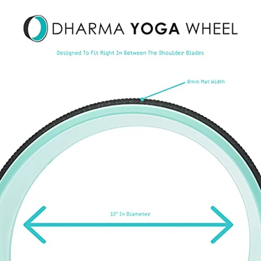 Basic - Spine Roller and Back Ring, Stretches Ligaments, Muscles with Foam Padding for Deeper Poses Yogic Stretching and Alignm