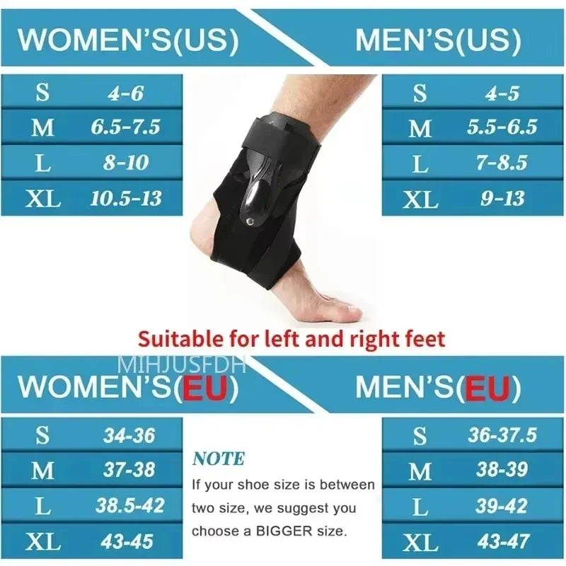 Ankle Brace for Sprained Ankle Support with Side Stabilizers for Men Women Ankle Splint Stabilizer Recovery Tendonitis Health