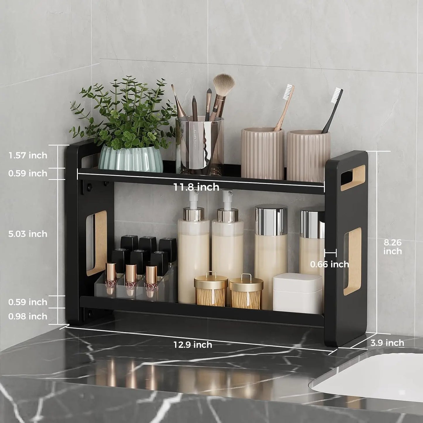 Bathroom Counter Organizer,Bathroom Counter Shelf,Bathroom Organizers,Under Sink Organizer,Cologne