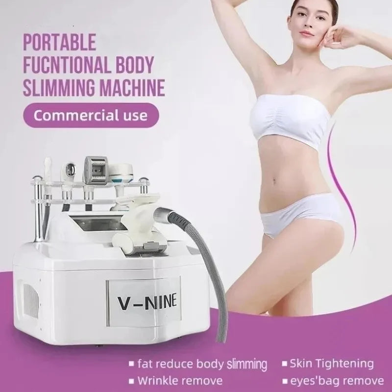 Professional V-NINE Portable Body Slimming Machine Fat Reduce Skin Tightening Wrinkle Remove Eyes Bag Remover Beauty Instrument