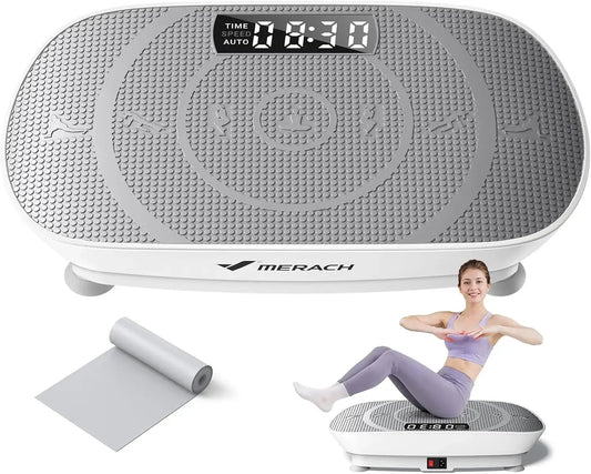 Vibration Plate Exercise Machine, Whole Body Workout Equipment for Women, Bluetooth and Silicone Pedal, Vibration Plate with
