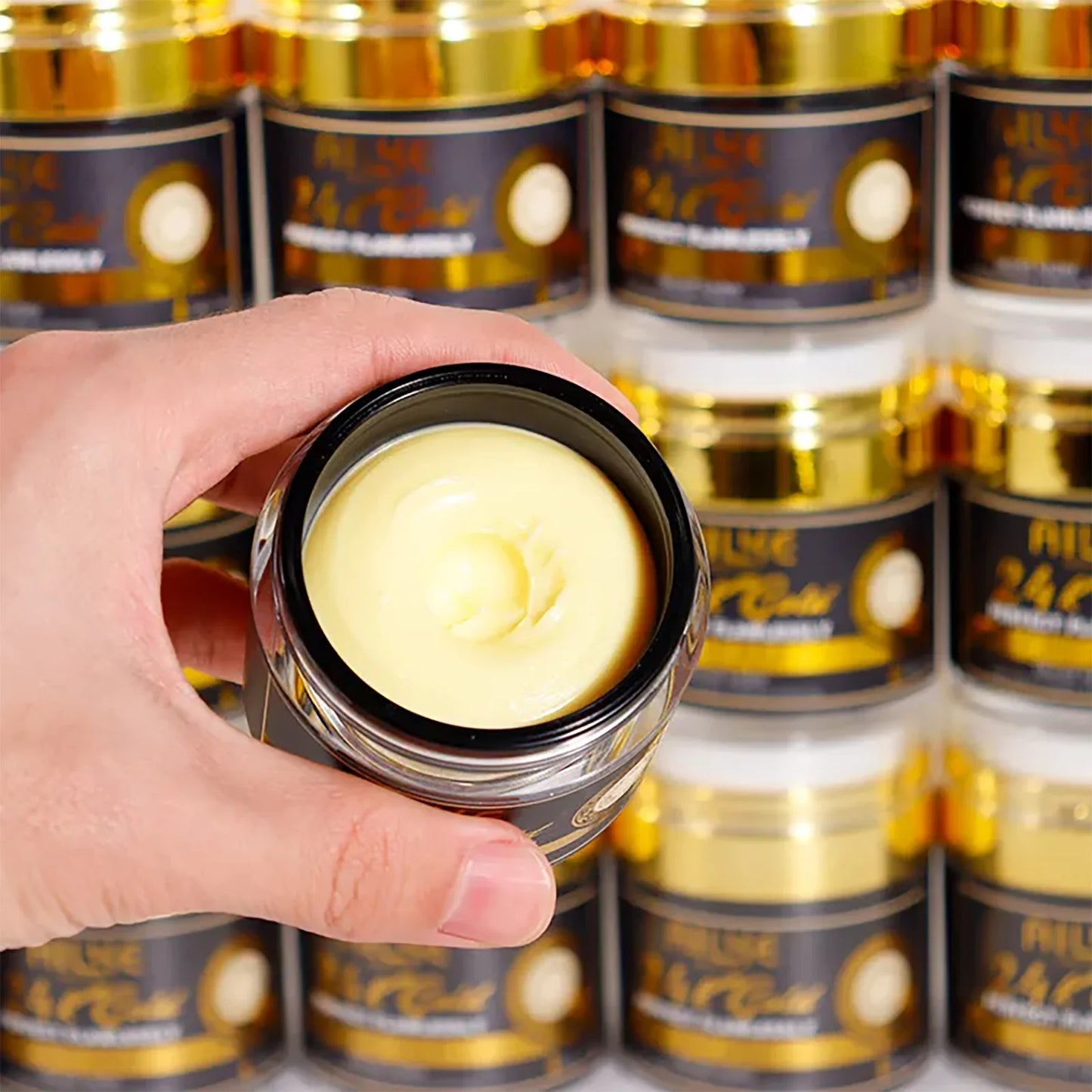 AILKE 24k Gold Perfect Flawlessly Face Cream, Whitening, Reduce Spots, Melanin, Improve Dull Skin, With Glutathione Vitamin C